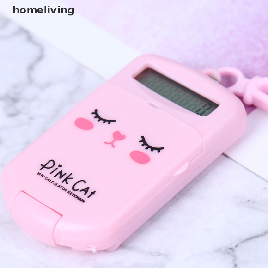 Máy Tính Bỏ Túi Kích Thước Nhỏ Gọn Có Móc Khóa Tiện Dụng Cho Văn Phòng