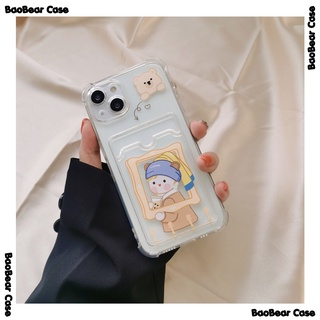 Ốp Đựng Thẻ Mona Lisa Cute  iphone 14prm,14pro,14plus,14, 13prm,13pro,13,12prm,12pro,12,11prm,11pro,11, Xr, Xsmax,X,...