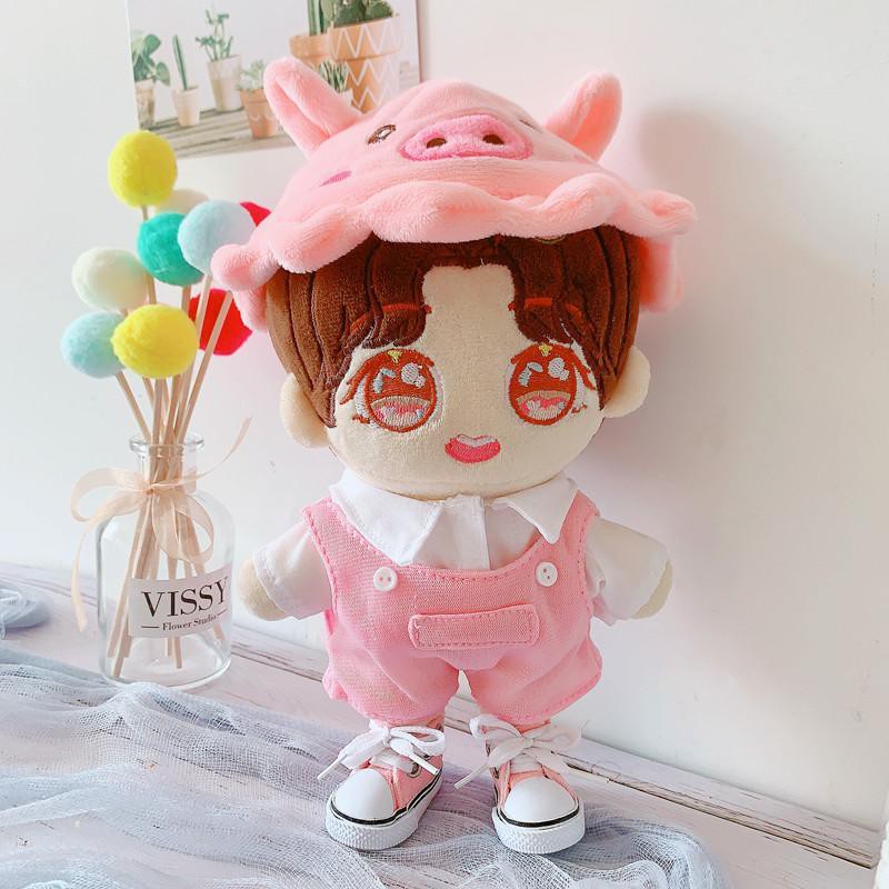 Búp bê đồ chơi vải lông có hình Xiao Zhan thành viên nhóm nhạc Kpop EXO Blackpink có thể thay trang phục dài 20cm 25cm