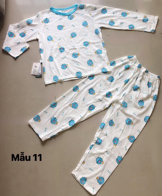 Bộ thun dài, cotton sợi tre 100%, chất siêu mát