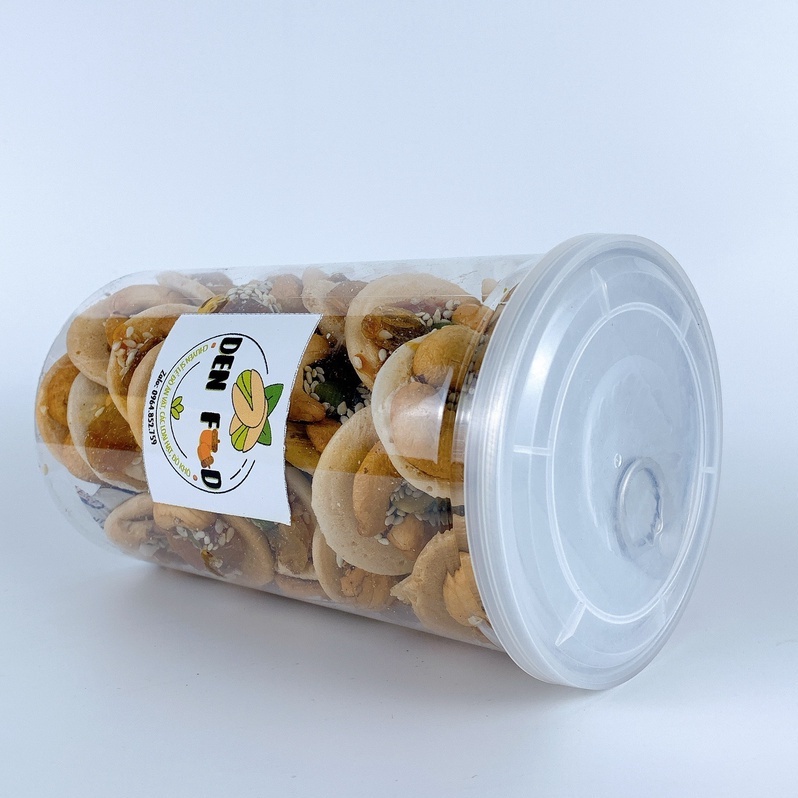 Bánh Đồng Tiền Mix Hạt, Hạt dinh dưỡng,bánh quy đồng tiền hạt hạt điều, nho khô, hạt bí, mè rang - Hủ 350gr