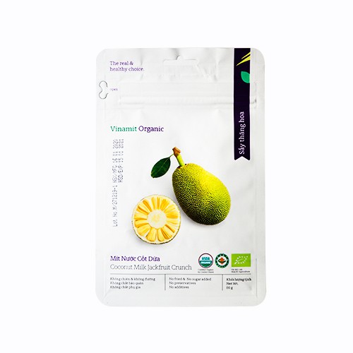 Mít sấy Organic nước cốt dừa VINAMIT 80g