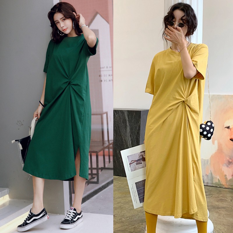 Đầm xoắn eo
