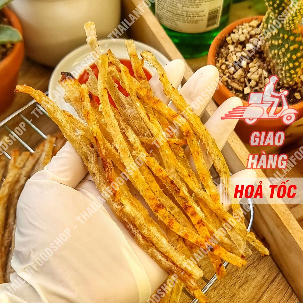 Khô Cá Thiều Tiêu Sọ Cắt Sợi Lon 300Gram