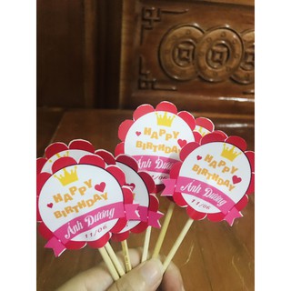 Topper cắm bánh