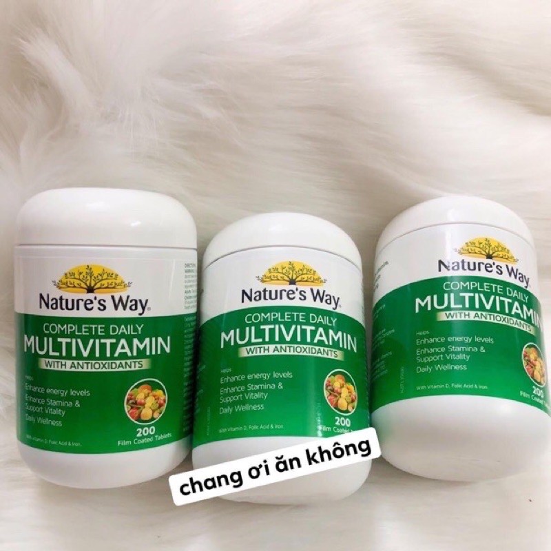 Vitamin tổng hợp multivitamin nature’s way 200 viên | Thế Giới Skin Care