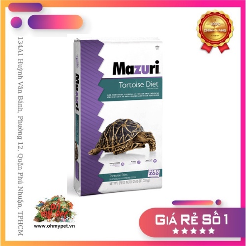 Thức ăn viên dành cho bò sát và rùa cạn Mazuri (5M21) - Tách lẻ 300gr