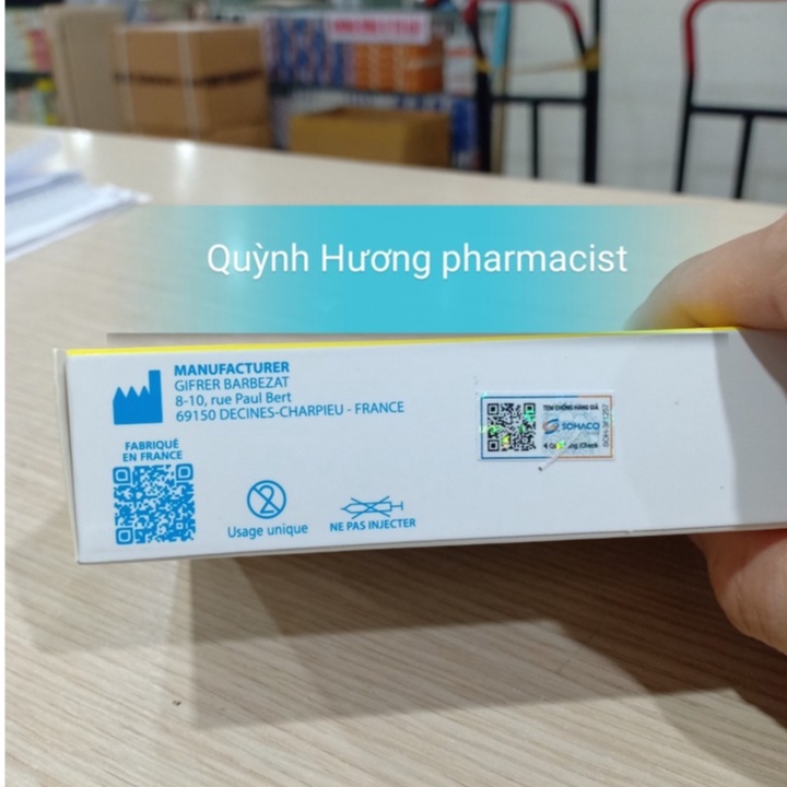Nước muối FYSOLINE vàng hộp 20 ống giúp vệ sinh mũi,mắt cho bé