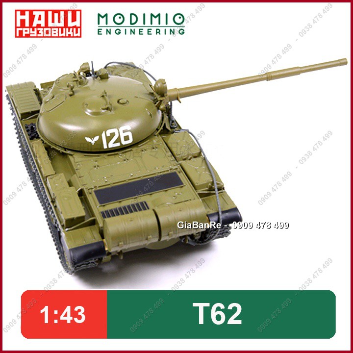 MÔ HÌNH HOÀN THIỆN TỈ LỆ 1:43 - XE TĂNG HẠNG TRUNG CHỦ LỰC T62 - 4349