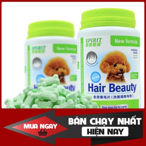 Viên uống dưỡng lông cho chó Poodle Hair Beauty Sprit 160g giá rẻ