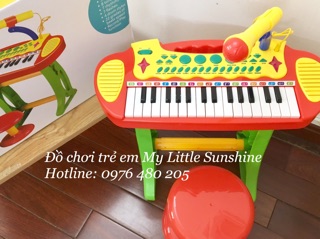 Đàn piano có micro cho bé M02 (green)