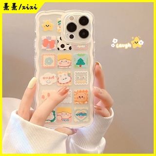 Ốp Điện Thoại Silicon TPU Mềm Bán Trong Suốt Chống Sốc Họa Tiết Hoạt Hình Dễ Thương Cho iPhone 13 12 Pro Max X XR 11 7 Plus 8 Plus