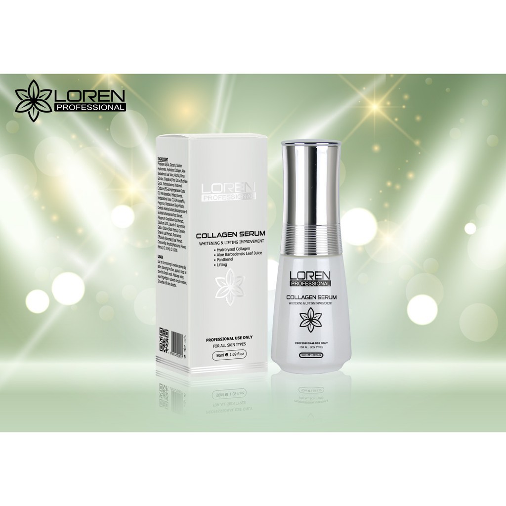 Loren Collagen Serum giúp xóa mờ các nếp nhăn và nâng cơ da mặt, làm trắng da chỉ sau 2 tuần sử dụng | BigBuy360 - bigbuy360.vn
