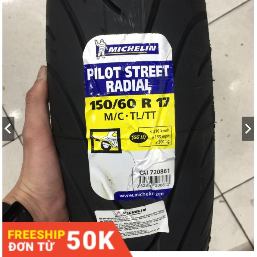 Lốp xe Michelin Pilot Street Radial cho xe PKL từ 200-1000cc vành 17 inch từ 110/70 đến 180/55 _ Lốp Trung Thành