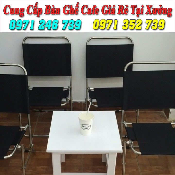 Bàn ghế xếp inox cafe cao cấp giá rẻ tại xưởng