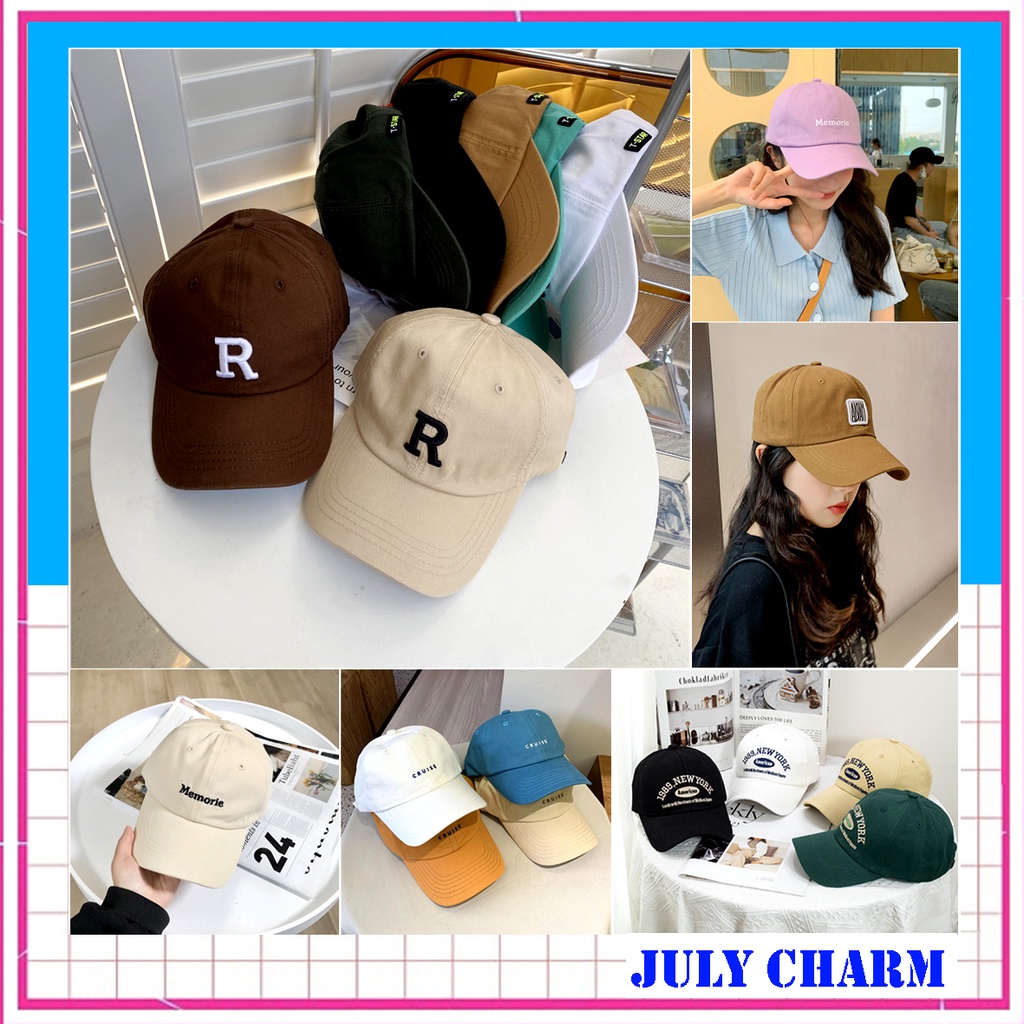 Mũ lưỡi trai Nhiều Mẫu thêu chữ thời trang nam nữ đẹp