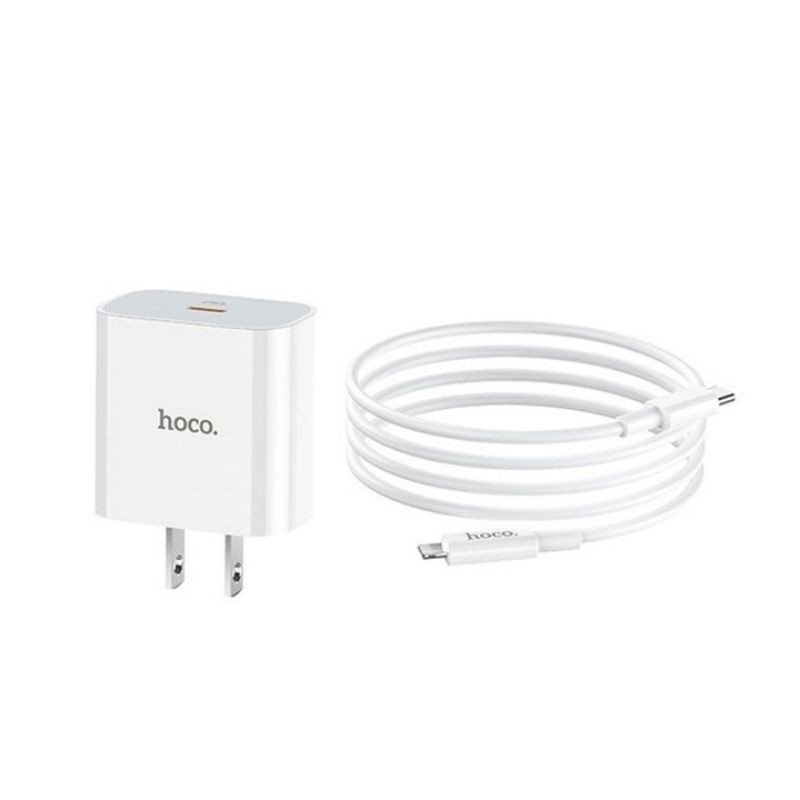 Củ sạc nhanh PD 20W hoco C76 hàng chính hãng - Iphone 11/11pro/11promax/12/12pro/12promax