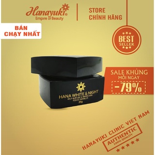Kem dưỡng trắng da phục hồi ban đêm Hana White Night Hanayuki -Chính hãng100%