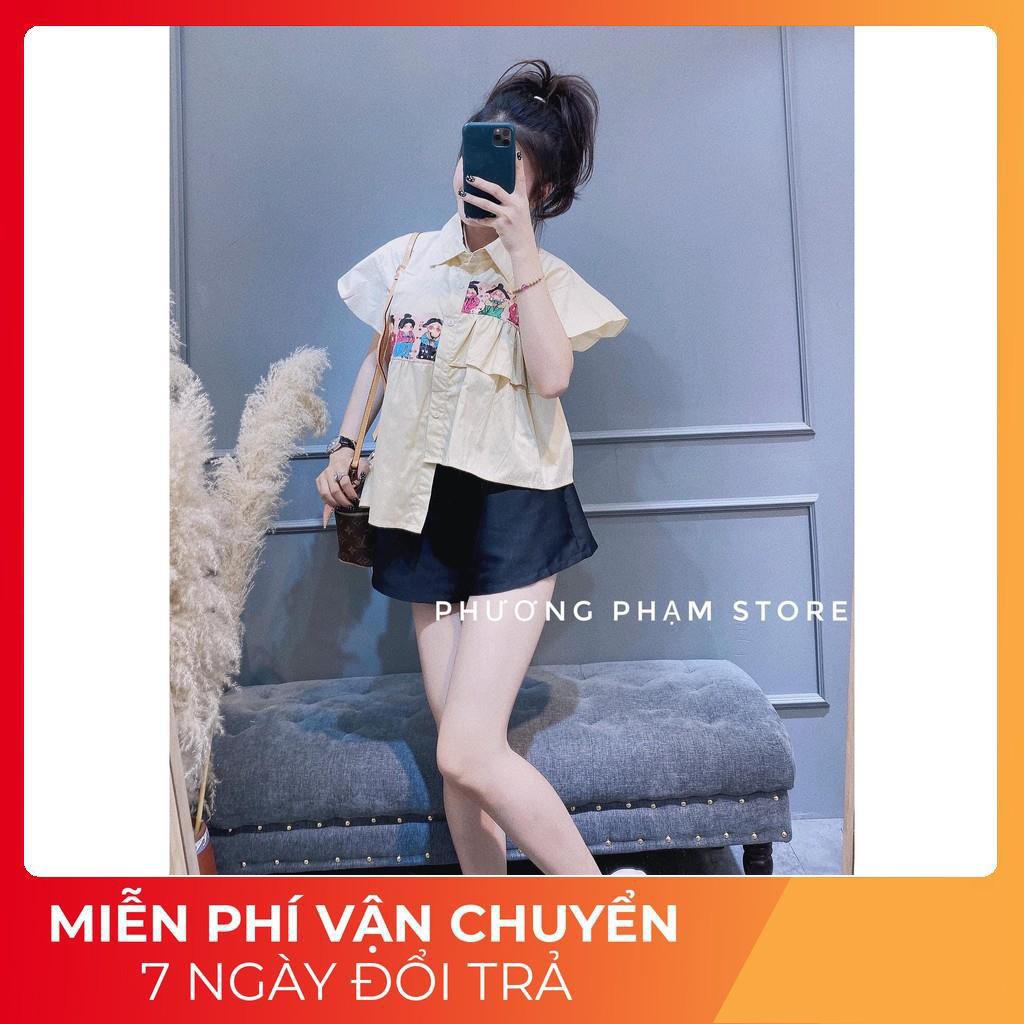 [ 𝐅𝐑𝐄𝐄 𝐒𝐇𝐈𝐏 ] Set Áo Hoạt Hình Mix Quần Đùi