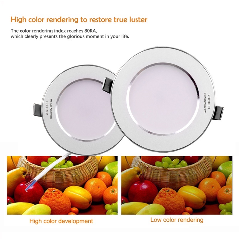 Đèn LED Siêu Mỏng DC AC 12v 24v 36V 48V 6W 9W 12W 15W 24W Dành Cho Tàu Thuyền