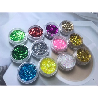 Set kim tuyến hạt tròn 12 hủ - 12 màu lấp lánh siêu sáng chuyên dụng ngành nail