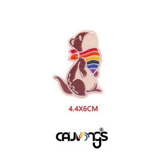 Miếng Patch ủi thêu quần áo màu cầu vồng - stiker LGBT