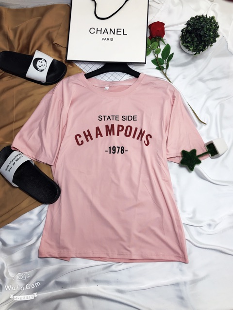 [302]Áo thun đẹp ⚜️FREESHIP⚜️ Áo Thun Nữ Unisex Thun Nữ Quảng Châu CHAMPION [Thun Nu] | BigBuy360 - bigbuy360.vn