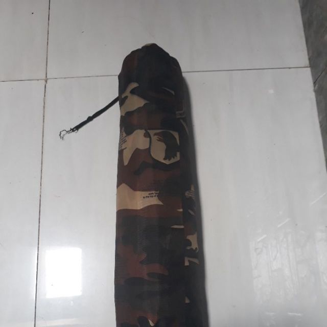 Võng  dù thái có mùng không chần gòn + 2 dây khổ rộng 1m4x2m2