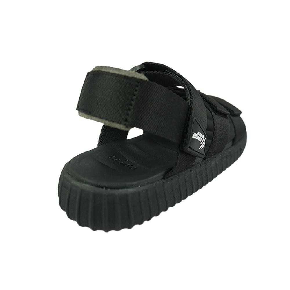 [CHÍNH HÃNG] SANDAL SAADO | BE03 - Black Wolf - Màu Đen Trơn | Giày Sandal Nam Nữ Đi Học Basic