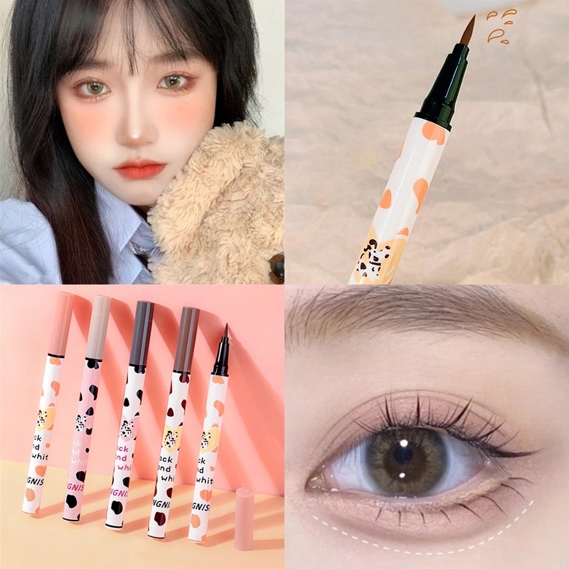Bút Kẻ Mắt / Bút Kẻ Mắt Lâu Trôi Nhanh Khô Chống Thấm Nước Màu Nâu Mượt Mà
