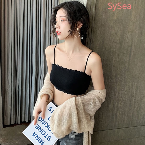 Áo Ngực Nữ Có Dây Màu Trơn Phong Cách Hàn Quốc