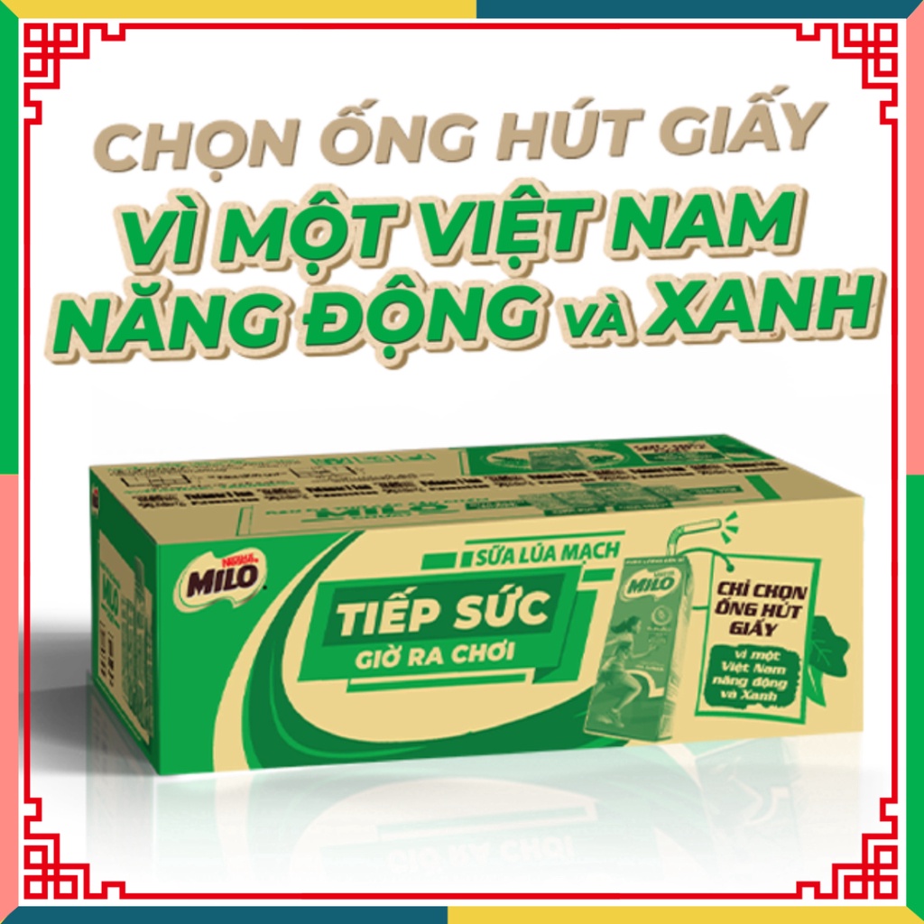 Thùng 48 hộp sữa nước Nestle Milo 180ml/ hộp ( Đại lý Ngọc Toản) mua 7 tặng 1