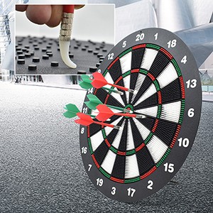 Bộ bảng phóng phi tiêu mũi nhựa an toàn cao cấp và 6 mũi tiêu có móc treo cực tiện darts dartsport dartsfamily - Asam