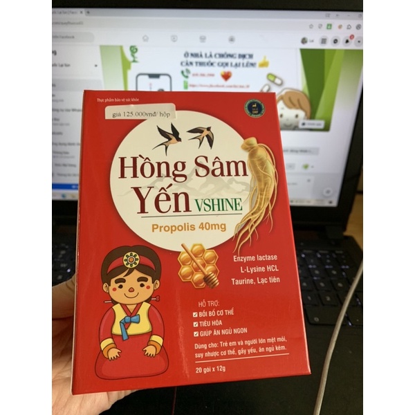 Thạch Hồng Sâm Yến Vshine