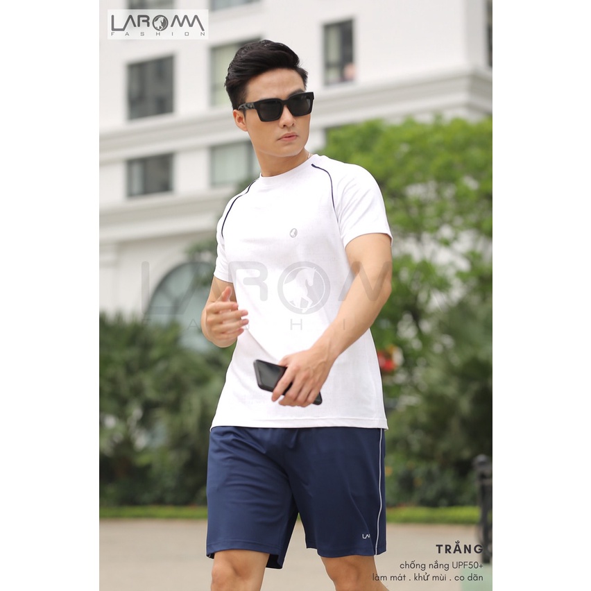 BỘ THỂ THAO NAM CỔ TRÒN LAROMA CHÍNH HÃNG CAO CẤP