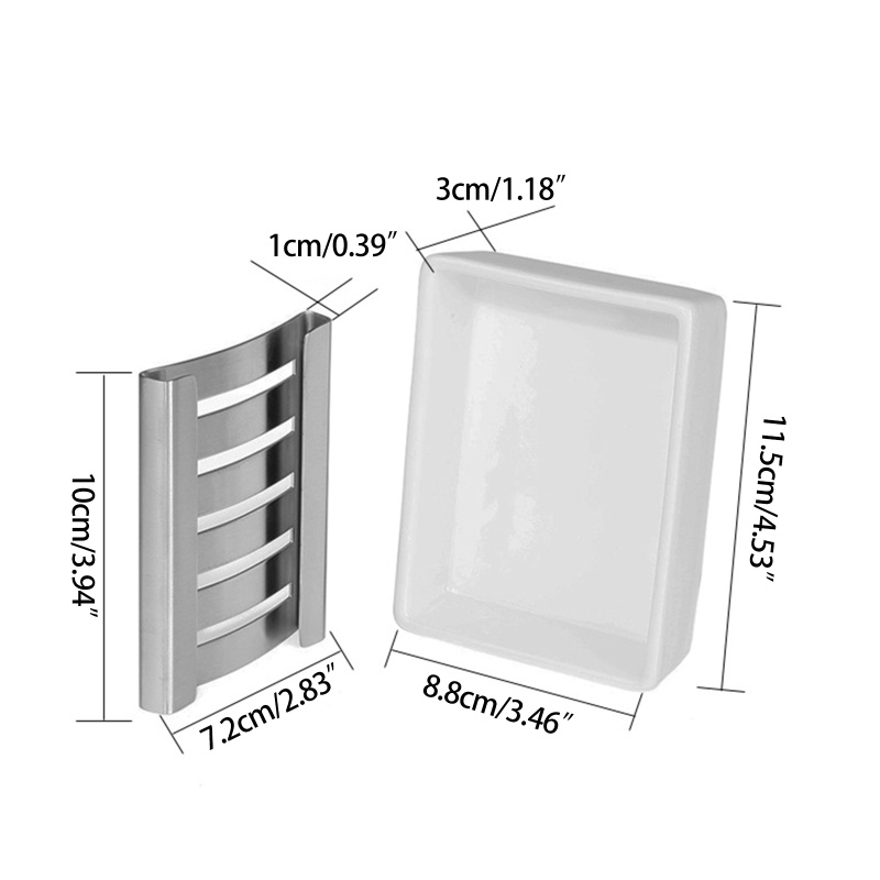 Giá Đỡ Xà Phòng Hai Tầng Bằng Gốm Sứ Để Ráo Nước Cho Nhà Tắm