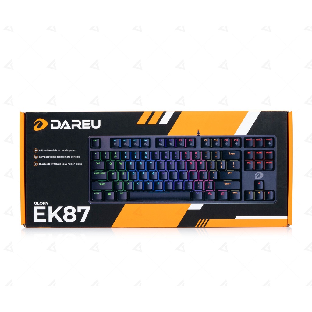 Bàn phím cơ Gaming DAREU EK87 Multi-LED  - Hàng chính hãng