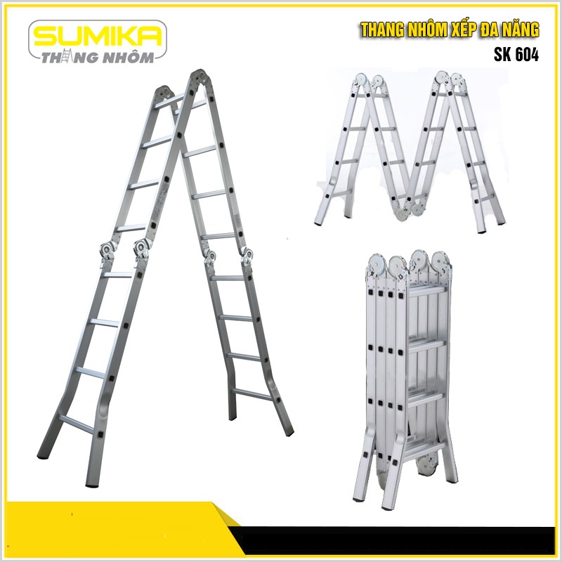 Thang Gấp Đa Năng 4 Đoạn Sumika SK 604 Giá Rẻ