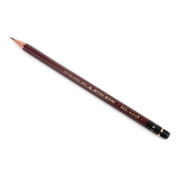 Bút chì gỗ Hi-Uni 22 độ đậm Mitsubishi Wooden Pencil ( 1 cây)