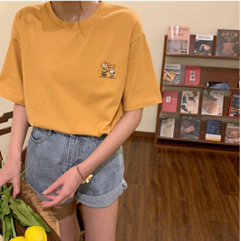 Áo thun tay lỡ Unisex cậu bé và chó