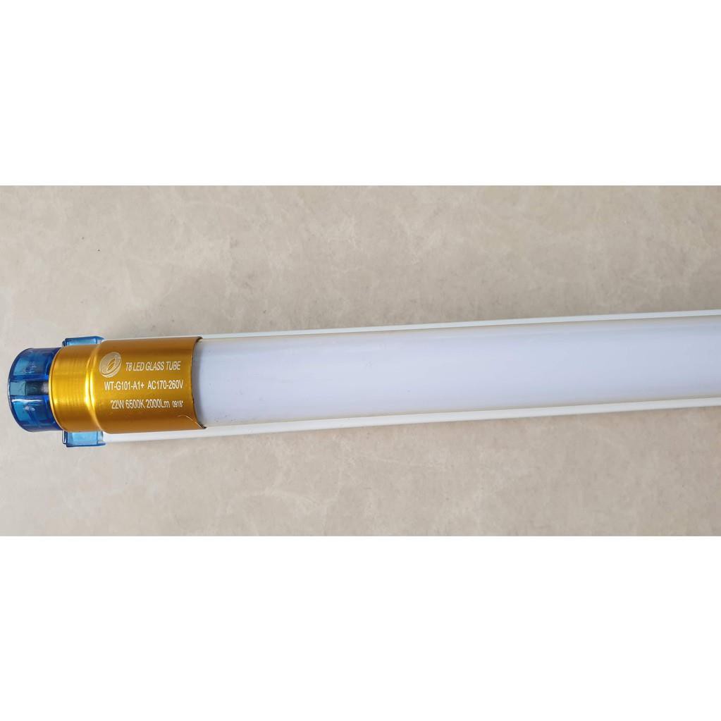 Bộ Bóng Led Đôi 1m2 22w cao cấp siêu sáng (đầu nhôm tản nhiệt tốt), 1 máng đôi, 2 bóng tuýp