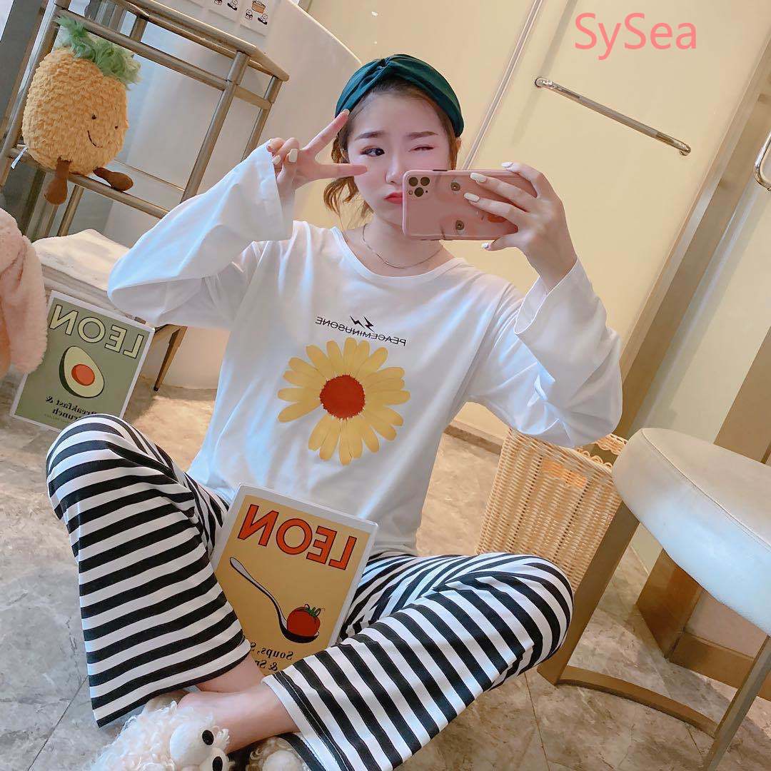 Bộ Đồ Ngủ Tay Dài Dáng Rộng Đáng Yêu Dành Cho Nữ | BigBuy360 - bigbuy360.vn