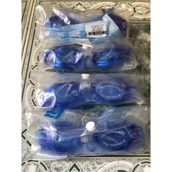 Kính Bơi trẻ em xanh nước đậm có kèm nút bịt tai