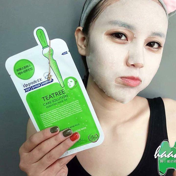 Mặt Nạ Tinh Chất Tràm Trà Ngăn Ngừa Mụn Mediheal Care Solution Mask Ex 24ml - TEATREE