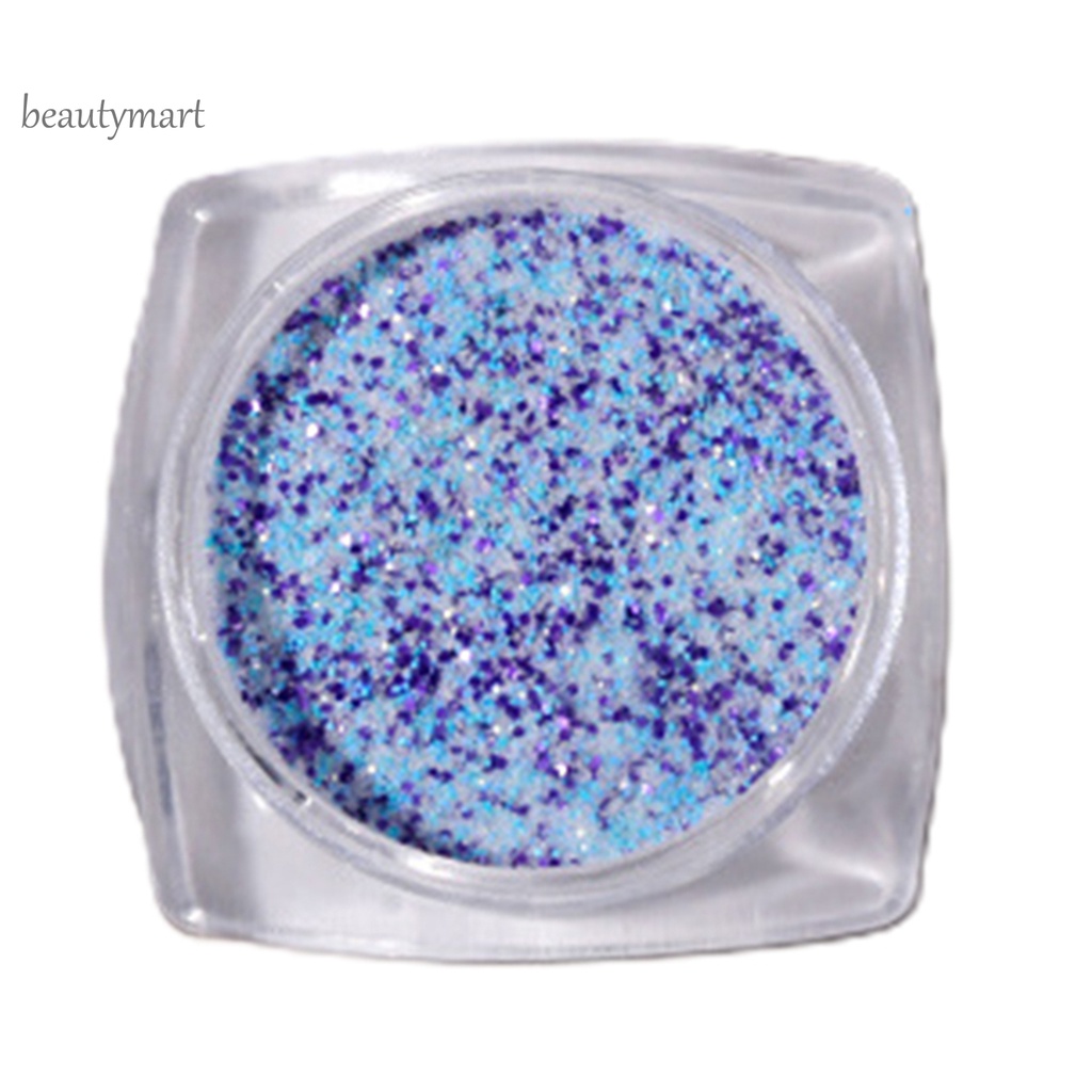 [Hàng mới về] Hộp bột kim tuyến trang trí móng màu sắc rực rỡ mini