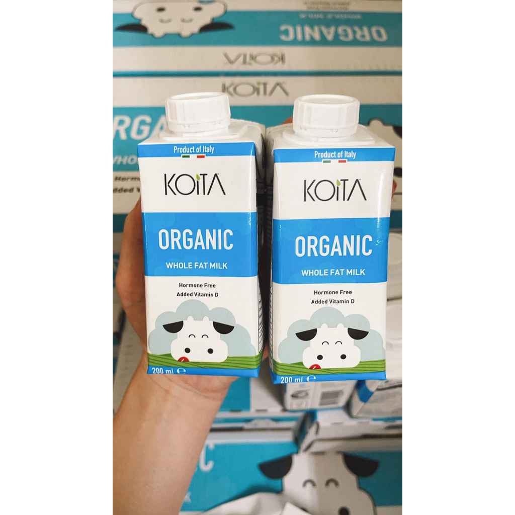 Sữa bò hữu cơ nguyên kem Koita 200ml