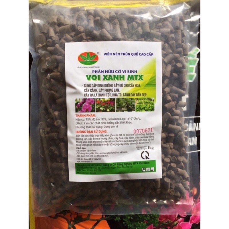 (Combo 5kg) Phân trùn quế viên nén tan chậm MTX