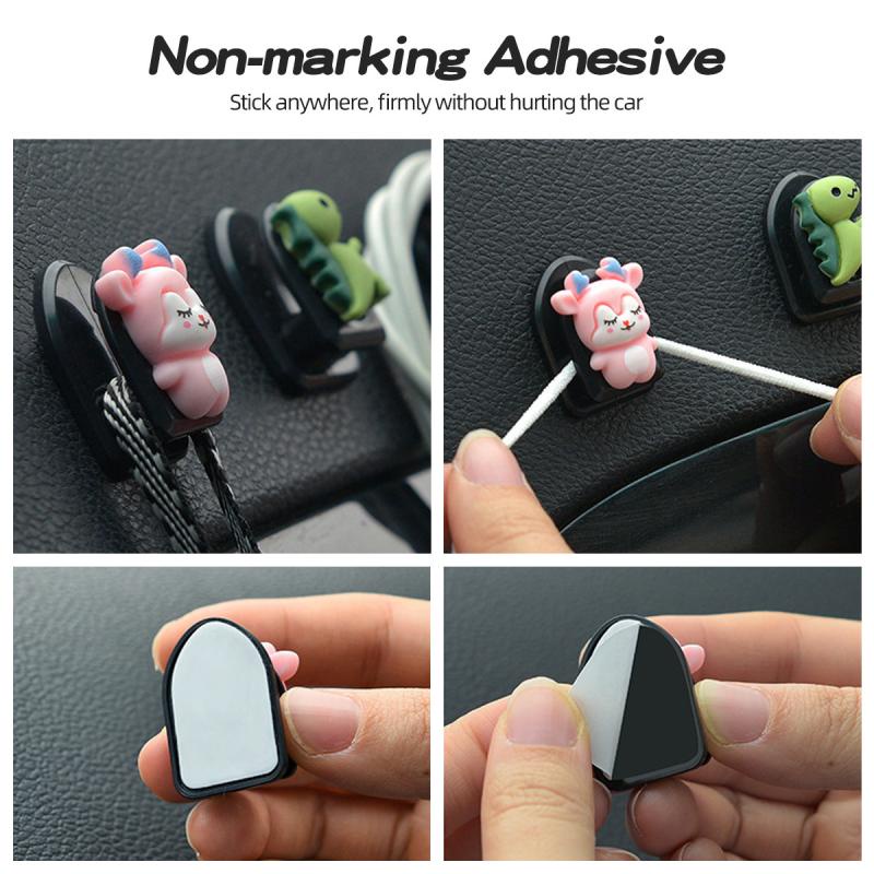 Móc treo mini Ankndo kiểu hoạt hình sáng tạo đa năng tiện dụng cho xe hơi/nhà bếp