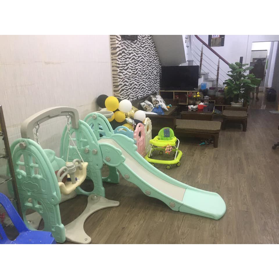 CẦU TRƯỢT CHO BÉ - CẦU TRƯỢT XÍCH ĐU -MẪU NGÔI NHÀ - CAO CẤP - TẢI TRỌNG LÊN TỚI 60KG