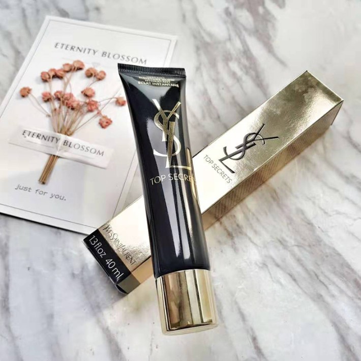 (Hàng Mới Về) Kem Lót Trang Điểm Dưỡng Ẩm Màu Đen Lụa Satin Hiệu Ysl Saint Laurent 40ml